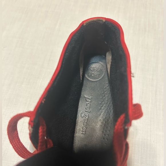 Paul Green Men’s Red Nubuck Shoes - Picture 12 of 13